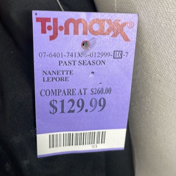 Nanette Lepore NWT Black Sequin Striped Mini Dress - Picture 5 of 6